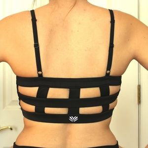 Black Cage Sports Bra - X-Small